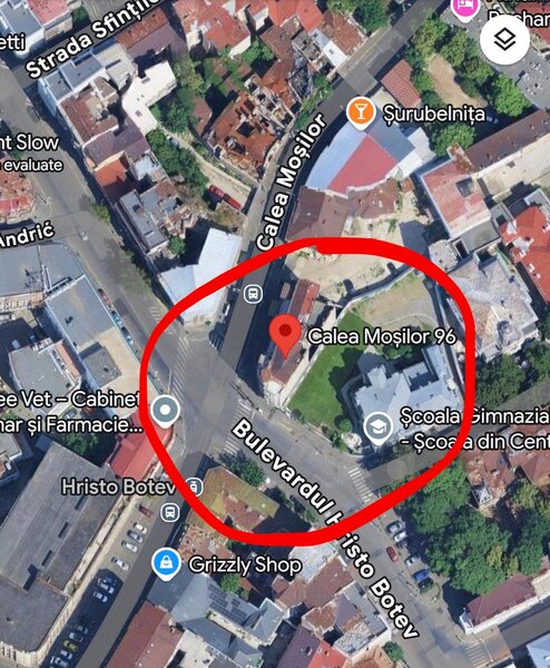 Hristo Botev, Piata Rosetti, Universitate